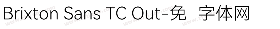 Brixton Sans TC Out字体转换